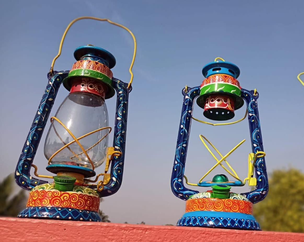Handcrafted Vintage Painted Lanterns
